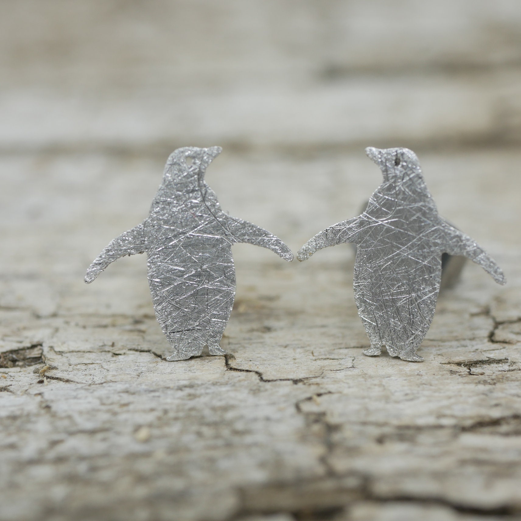 Pinguin, 925 Silber Ohrschmuck, Ohrstecker, Edelstahl Titan Oder Mit Geschenkverpackung von GuteLauneSchmuckDE