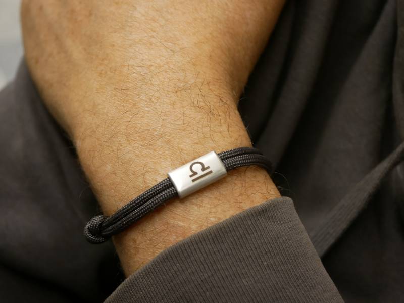 sternzeichen Armband, Edelstahl Mit Segelstau, Verstellbar, Personalisierbar, Geschenke Für Mann, Sohn, Freund, Konfirmation, Astrologie von GuteLauneSchmuckDE