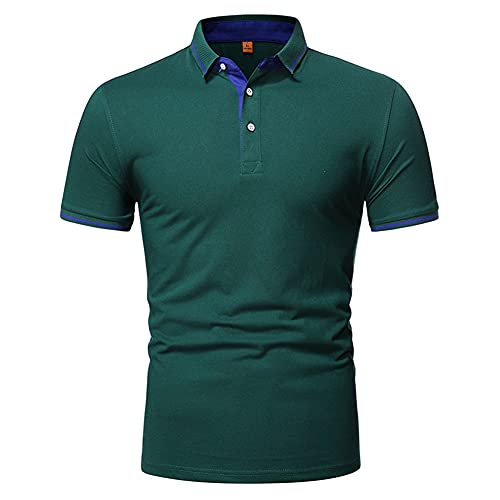 Gutsbox Herren Poloshirt Kurzarm Klassisches Herren Polohemd Grün S von Gutsbox