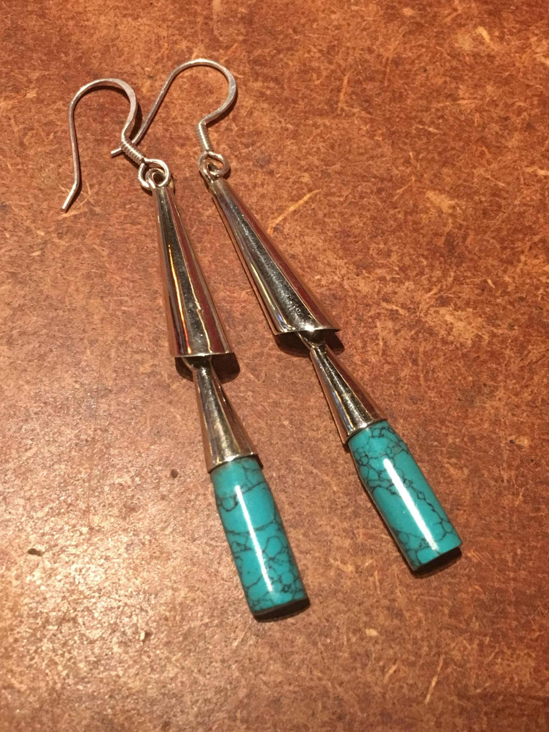 925 Silber Ohrringe Mit Türkis 925 Silber Ohrringe Mit Türkis von GutsyGingers
