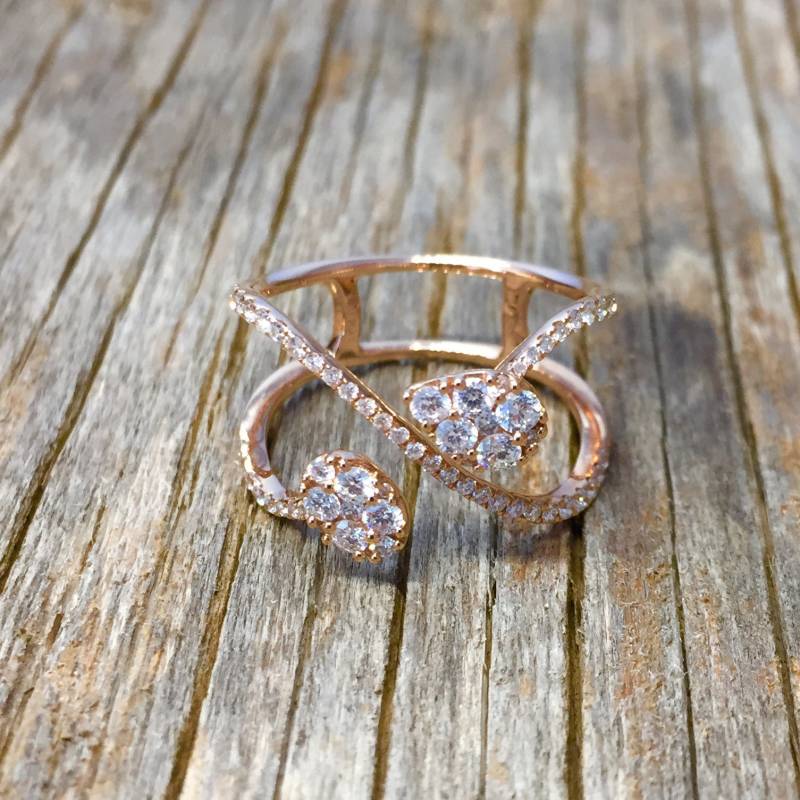 Diamant Ringe Für Frauen, Goldring, Einzigartiger Verlobungsring, Herbstschmuck von GuyGrossJewelry