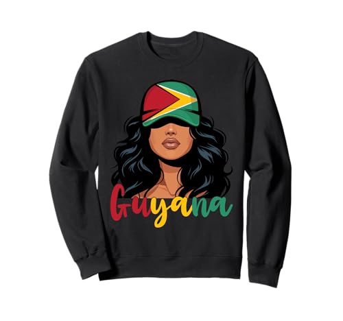 Guyanesisches Mädchen, Flagge von Guyana, Stolze guyanische Frauen Sweatshirt Guyanesisches Mädchen, Flagge von Guyana, Stolze guyanische Frauen Sweatshirt von Guyana for Girls and Women Guyanese Outfit