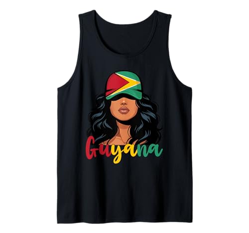 Guyanesisches Mädchen, Flagge von Guyana, Stolze guyanische Frauen Tank Top Guyanesisches Mädchen, Flagge von Guyana, Stolze guyanische Frauen Tank Top von Guyana for Girls and Women Guyanese Outfit