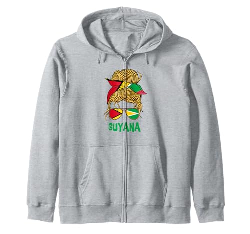 Guyana for Girl Guyanische Flagge für Damen Guyana Kapuzenjacke Guyana for Girl Guyanische Flagge für Damen Guyana Kapuzenjacke von Guyana for Girls and Women