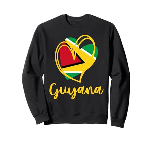 Patriotische Guyana-Flagge, niedliches Herz, Guyana-Flagge, Mädchen, Kinder Sweatshirt Patriotische Guyana-Flagge, niedliches Herz, Guyana-Flagge, Mädchen, Kinder Sweatshirt von Guyanese Guyana Flag Designs