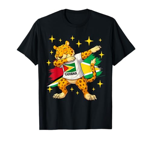 Lustiges Guyana Dab Jaguar Design für Guyanese Pride Kids T-Shirt Lustiges Guyana Dab Jaguar Design für Guyanese Pride Kids T-Shirt von Guyanese Heritage and Cultural Apparel