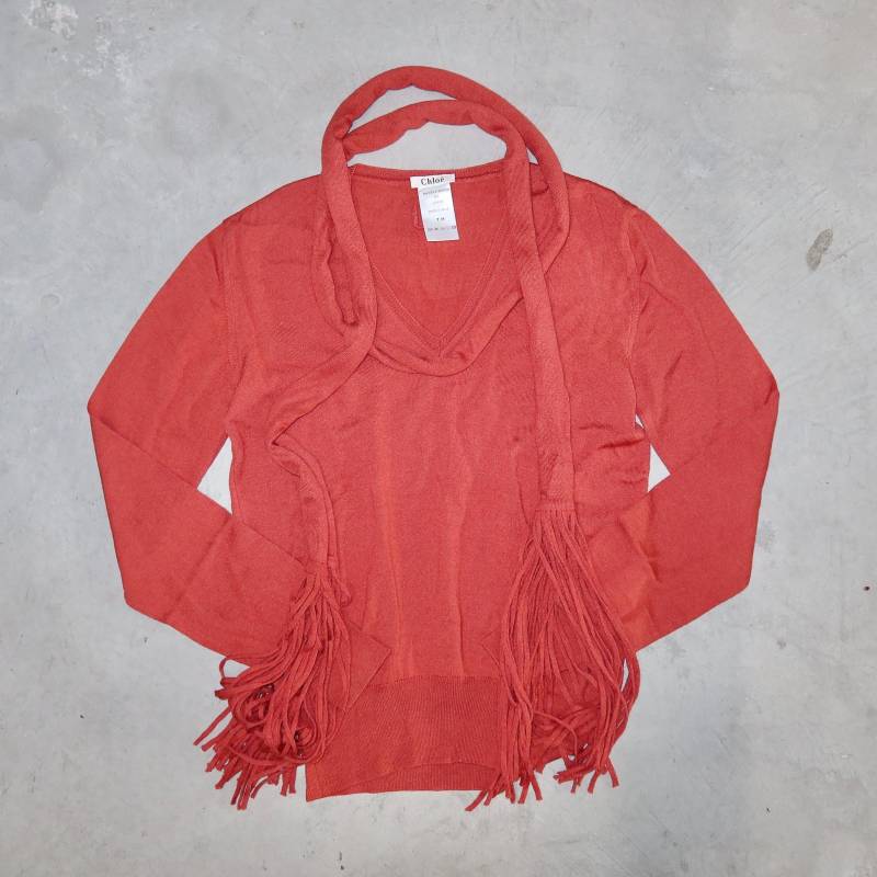 Chloé Aw2003 Merino Pullover Und Schal Chloé Aw2003 Merino Pullover Und Schal von GuzziArchive