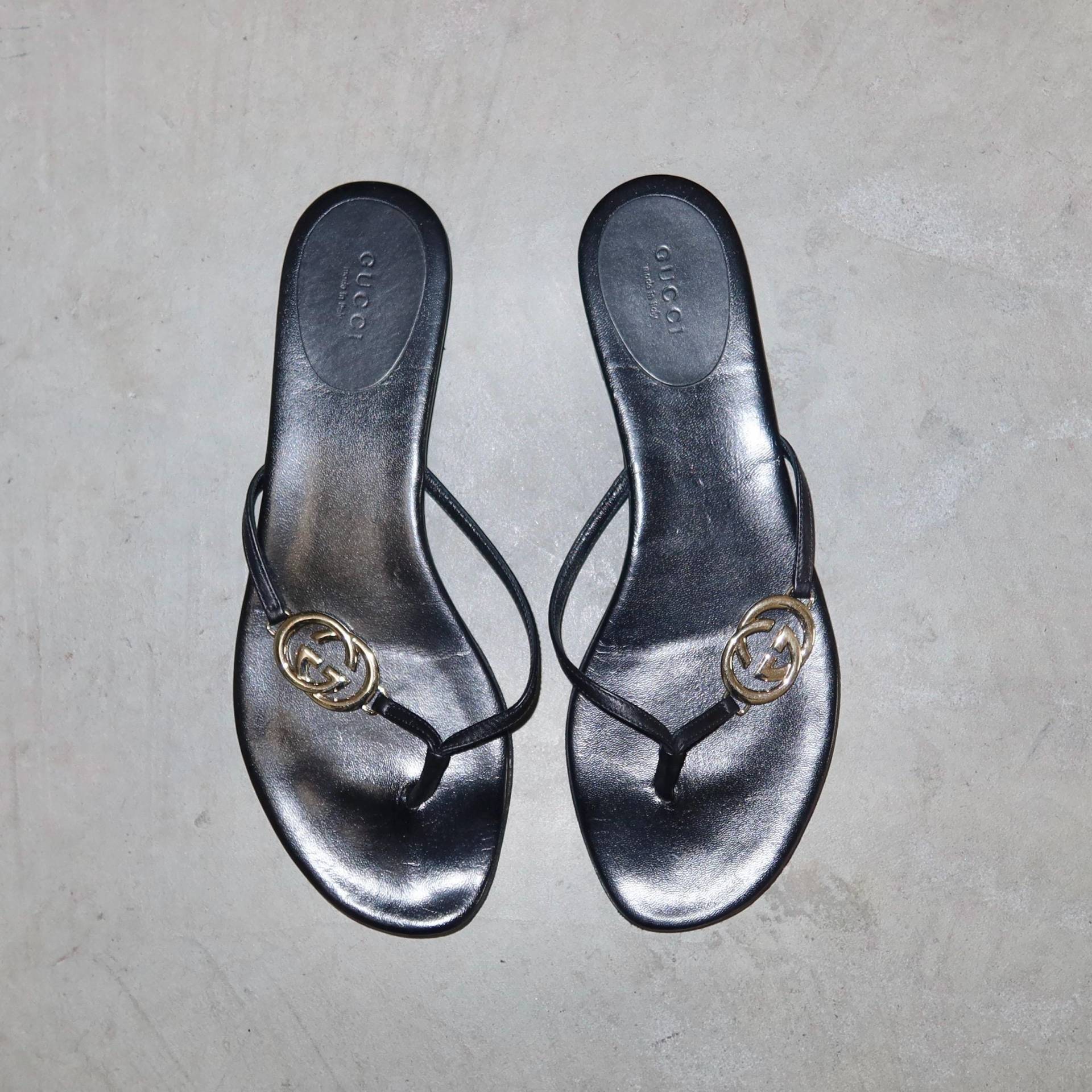 Gucci Leder Flip Flops Gucci Leder Flip Flops von GuzziArchive