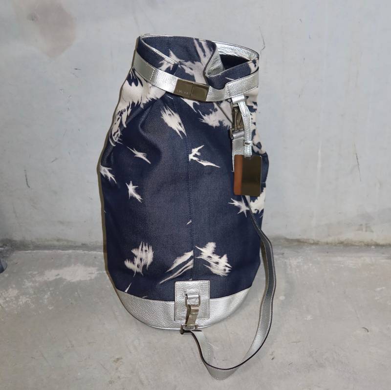 Rare Celine Ss2000 By Michael Kors Batik Denim Reisetasche Rare Celine Ss2000 By Michael Kors Batik Denim Reisetasche von GuzziArchive