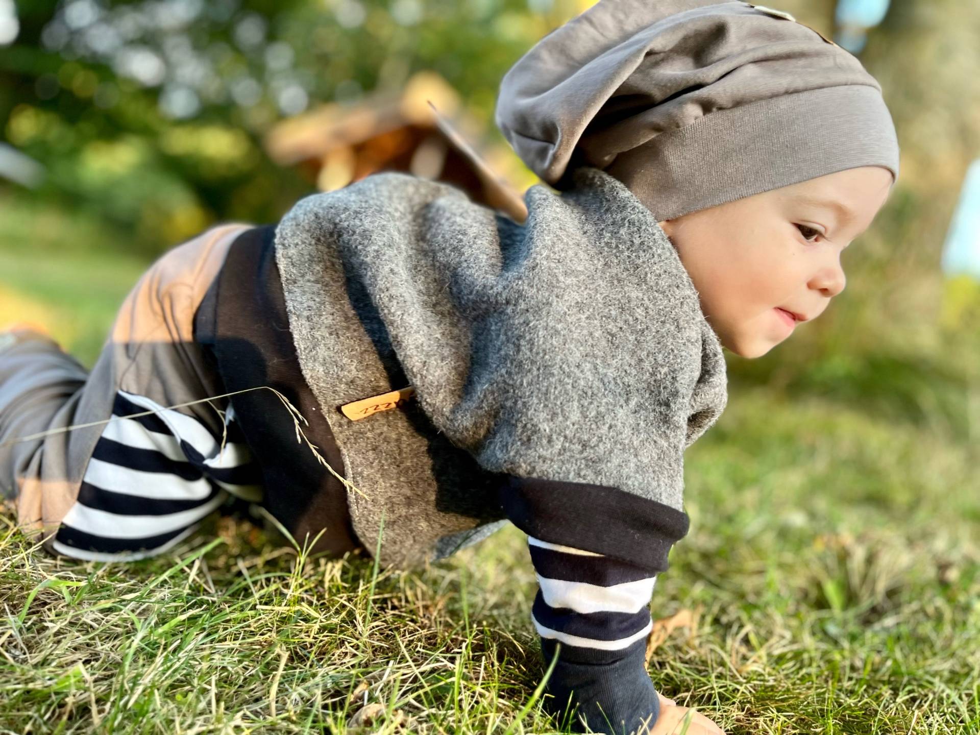 Walkpullunder Überzieher Overshirt - Walkloden Wollwalk Schurwolle Kochwolle Pulli Junge Mädchen Gender von GuzzzDesign