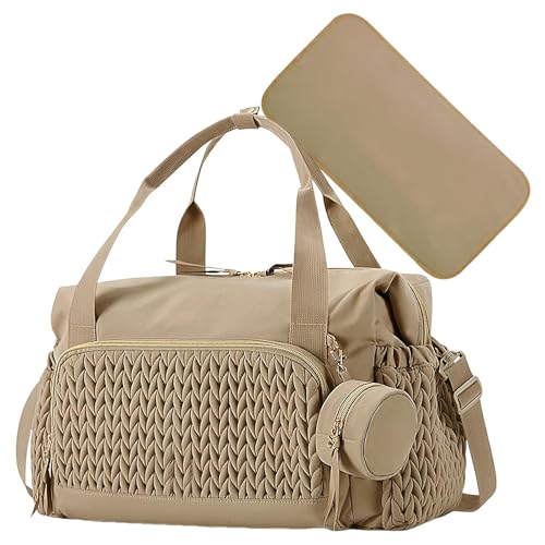 Gvblkq Lightweight Diaper Bag, Large Capacity Tote with Pacifier Case, Nylon Reusable Travel Accessories, Child Supplies for Home, Travel & On-The-Go Convenience, 17.72x9.06x11.81 inches von Gvblkq