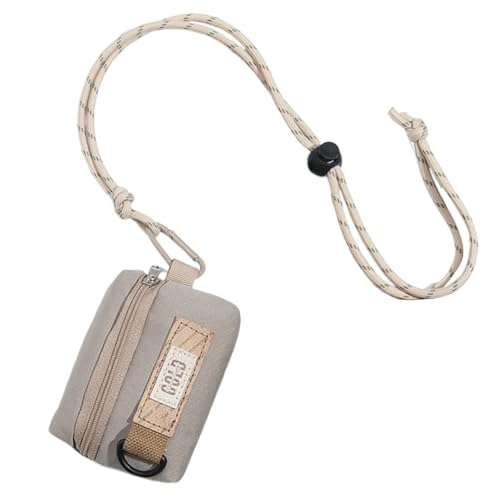 Gvblkq Multifunktionale Münzgeldbörse | Kopfhörer-Schlinge | leichte kleine Münztasche für Freundin, Ehefrau, Freundin, Schwester, Tochter, Grau, Refer to description, Uni von Gvblkq