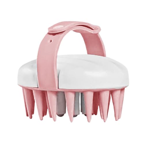 Kopfhautmassagegerät Shampoo Bürste, Haar Kopfhaut Scrubber Silikon Kopf Schrubben Massagewerkzeug für Männer Frauen Tragbare Haarwaschkamm 8.5 * 7.5 * 6.0 cm von Gvblkq
