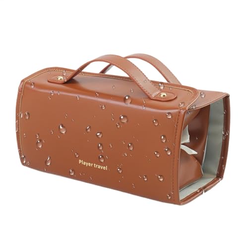 Make-up-Tasche mit Fächern, 4-in-1 aufrollbarer Make-up-Organizer, tragbare, wasserdichte Kulturbeutel für Reisen, Damen und Herren, Reise-Make-up-Tasche mit Fächern, kompakter Make-up-Organizer, von Gvblkq