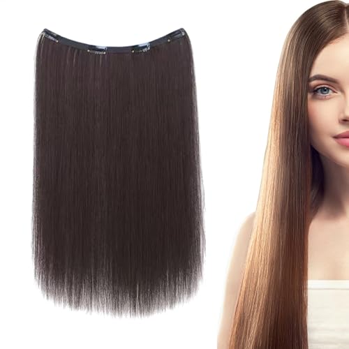 Natural Looking Hairpiece, 20 Inch Long Straight Hair for Women, Stylish Invisible Wig, Easy Clip-in Hair Extensions for Volume and Length, 19.69 inches long von Gvblkq