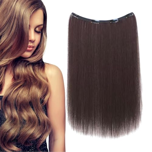 Natural Looking Hairpiece, 20 Inch Long Straight Hair for Women, Stylish Invisible Wig, Easy Clip-in Hair Extensions for Volume and Length, 19.69 inches long von Gvblkq