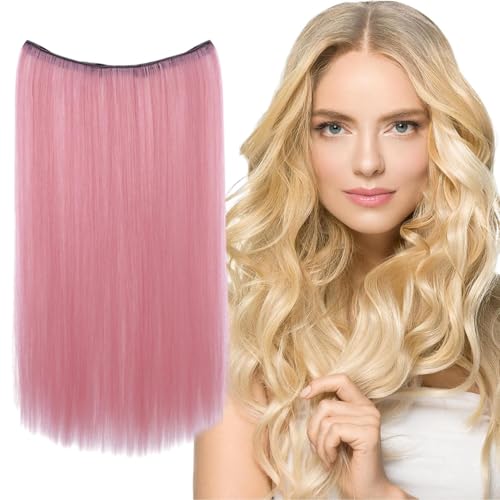 Natural Looking Hairpiece, 20 Inch Long Straight Hair for Women, Stylish Invisible Wig, Easy Clip-in Hair Extensions for Volume and Length, 19.69 inches long von Gvblkq