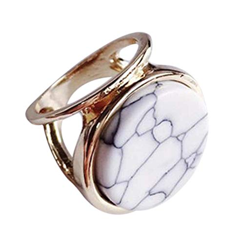 Gvvsjgdbis Geometrische Groß Finger Ring Boho Ethnischen Frauen Hippie Ring Runde von Gvvsjgdbis