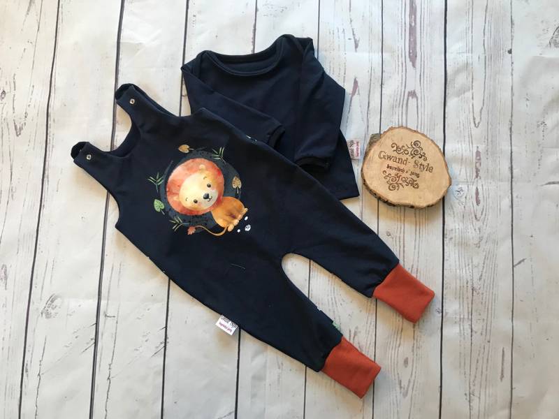 Set Strampler Und Shirt "Loia" | Mitwachsstrampler 62/68 von GwandStyle