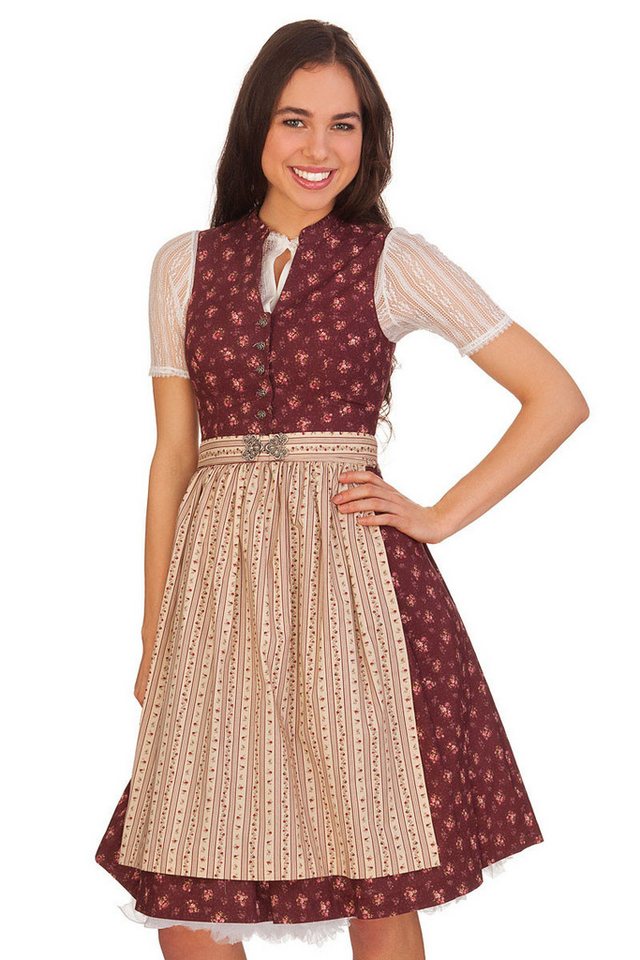 Gwandlalm Dirndl Midi Dirndl 2tlg - LALLING - beere von Gwandlalm