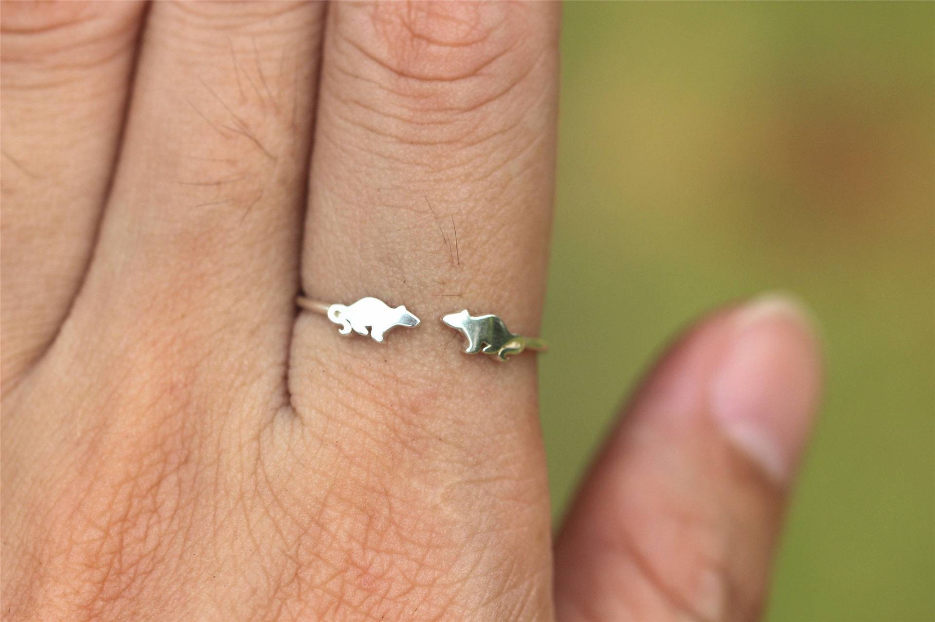 925 Silber Hamster Ring von GwenShopArt