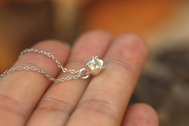 925 Silber Maiglöckchen Halskette, Convallaria Blume Halskette, Wildblumen Schmuck von GwenShopArt