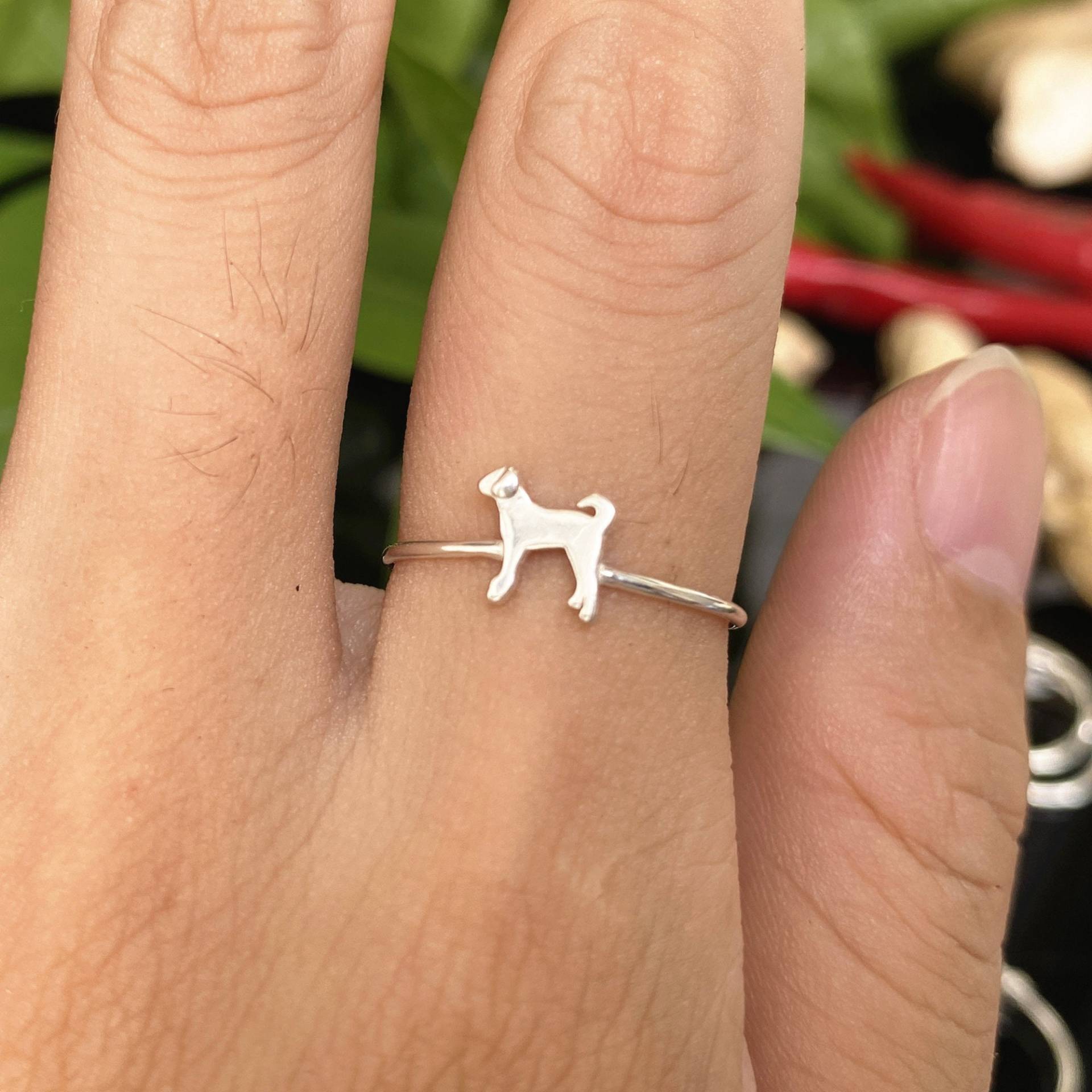 925 Silber Schäferhund Ring von GwenShopArt