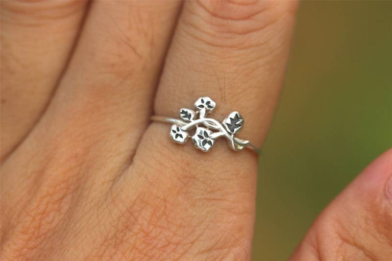 925Er Silber Morning Glory Ring September Geburt Blumenschmuck 925Er Silber Morning Glory Ring September Geburt Blumenschmuck von GwenShopArt