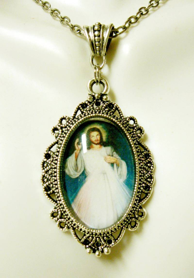 Barmherzigkeit Gottes Anhänger Mit Kette - Ap04-104 von Gwendysgems