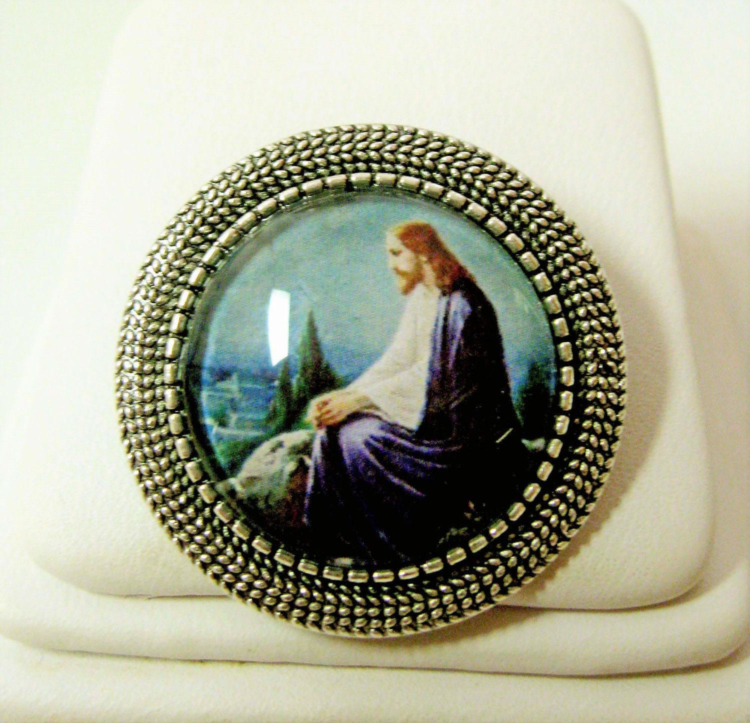 Christus Am Ölberg Anstecknadel/Brosche - Br09-014 von Gwendysgems