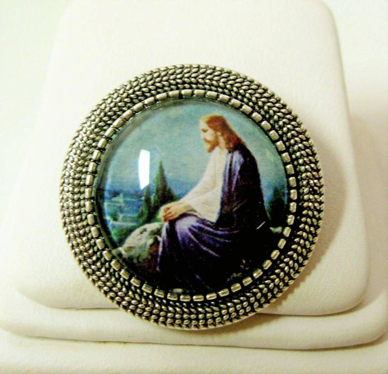 Christus Am Ölberg Anstecknadel/Brosche - Br09-014 von Gwendysgems