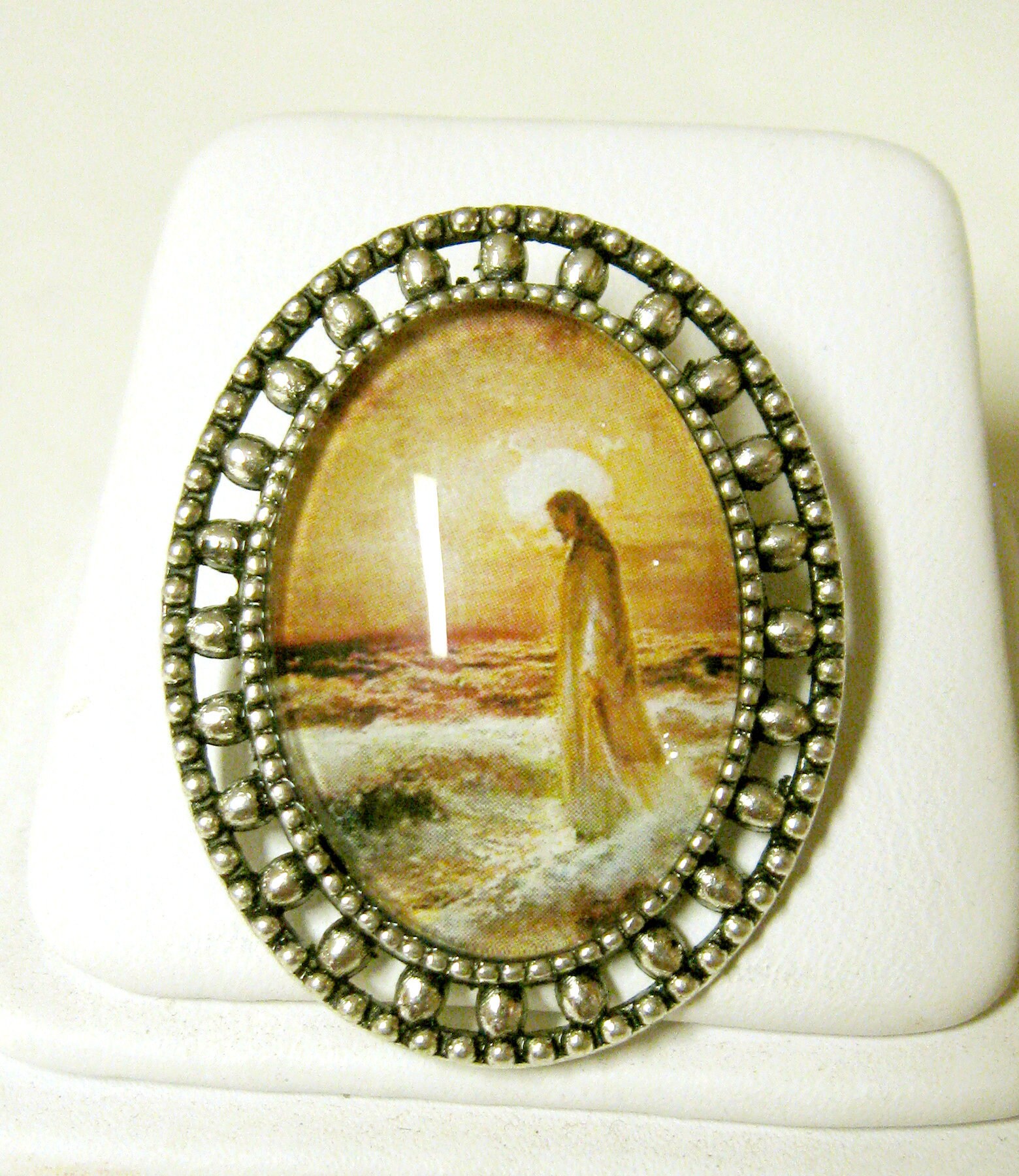 Christus Auf Dem Wasser Gehen Brosche/Anstecknadel - Br02-007 50% Sale von Gwendysgems