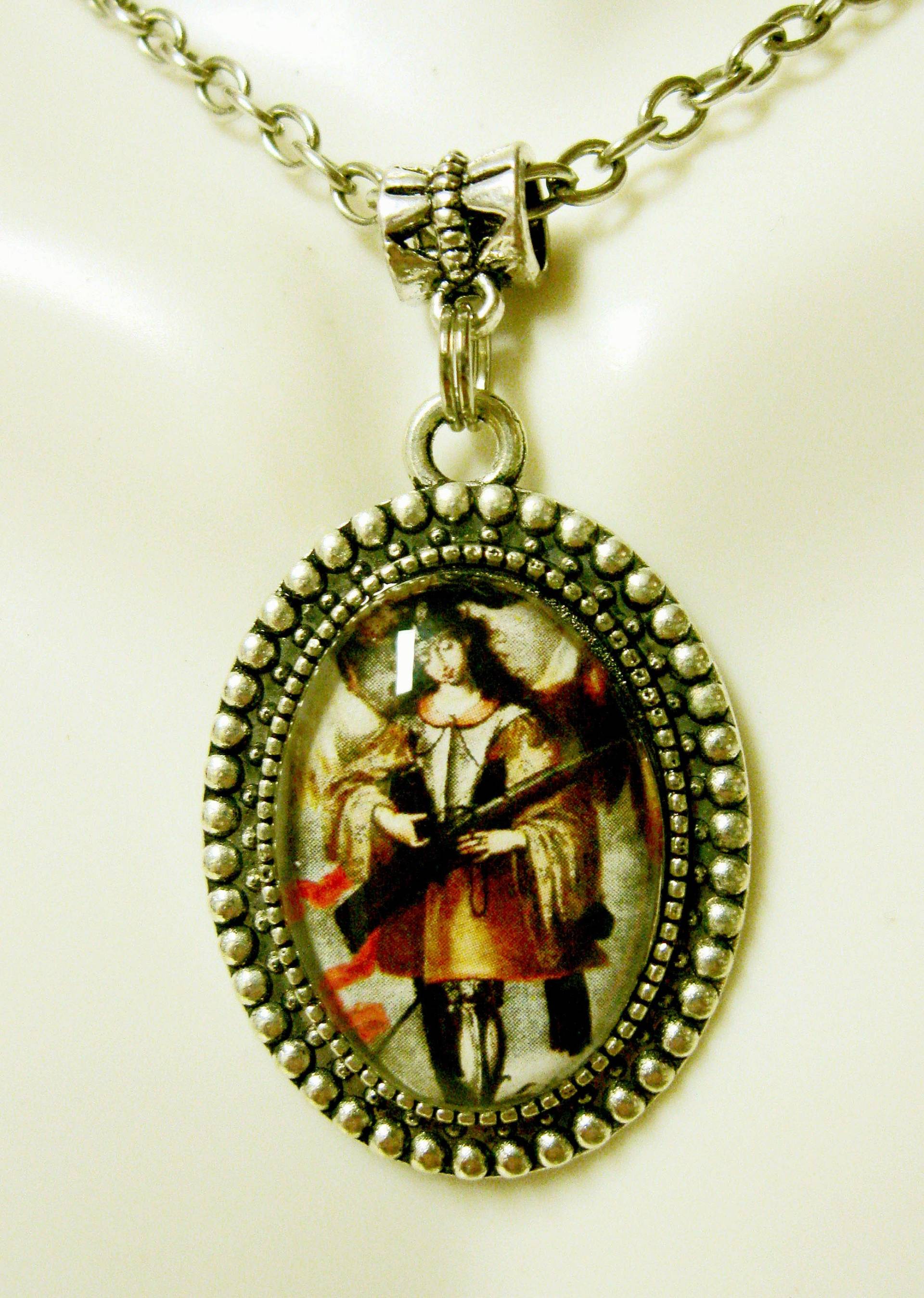 Cusco Erzengel Michael Anhänger Und Kette - Ap05-133 von Gwendysgems