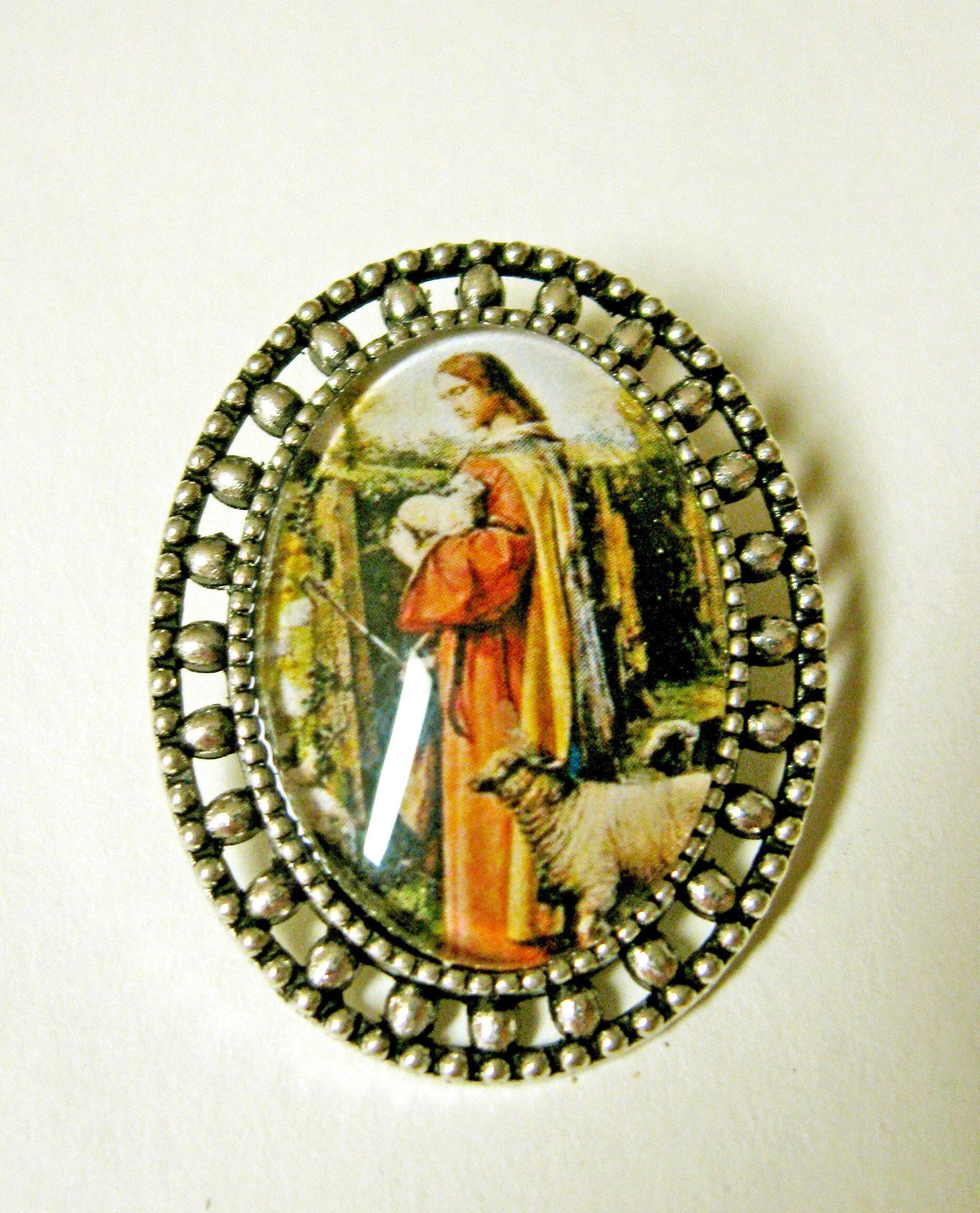 Der Gute Hirte Brosche/Anstecknadel - Br02-006 von Gwendysgems