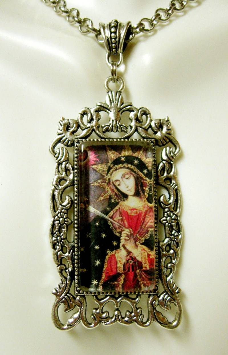 Die Schmerzensmutter Maria-Anhänger Mit Kette - Ap12-311 von Gwendysgems
