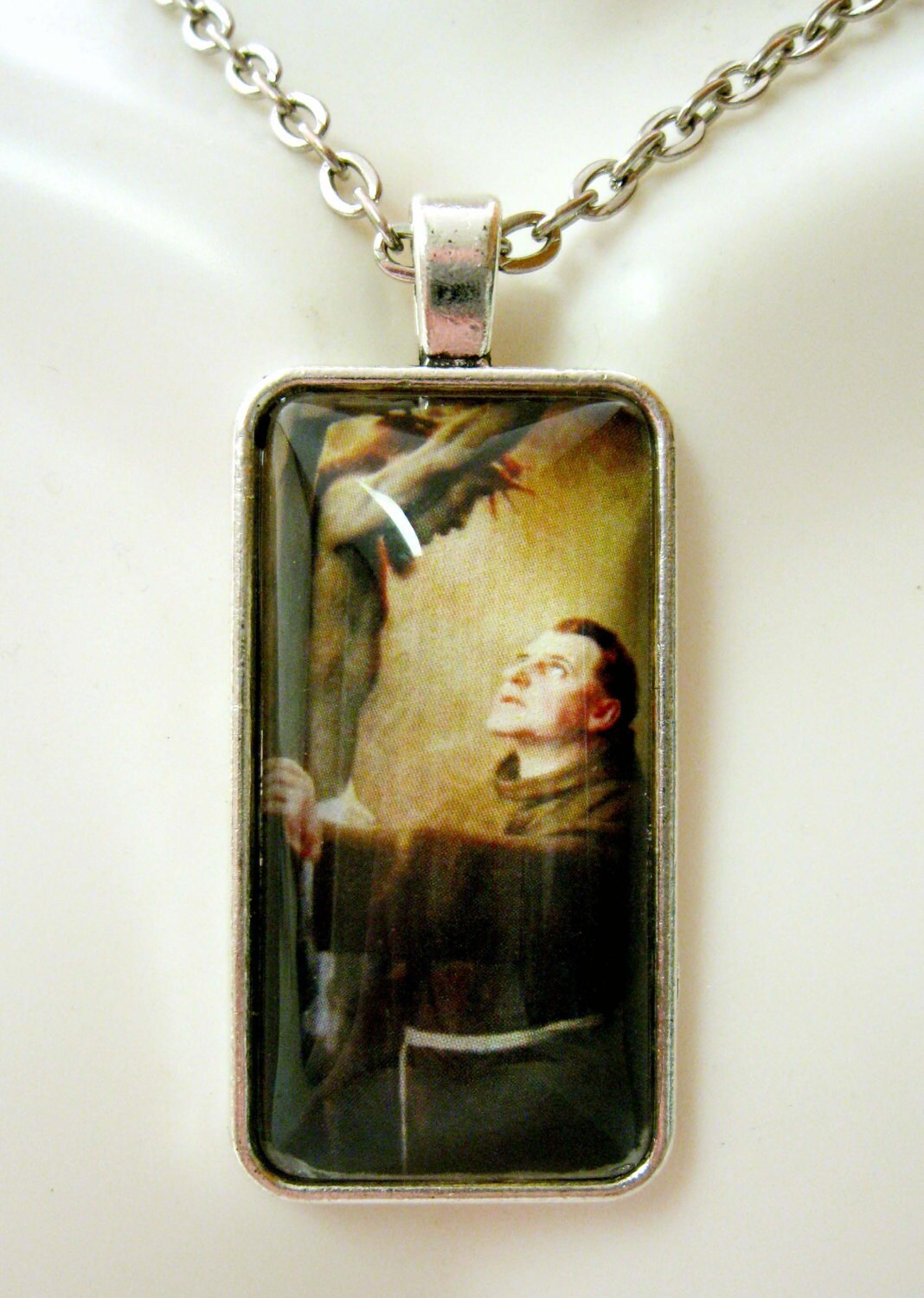 Die Vision Christi Des Heiligen Franziskus Von Mit Kette - Ap16-009 von Gwendysgems