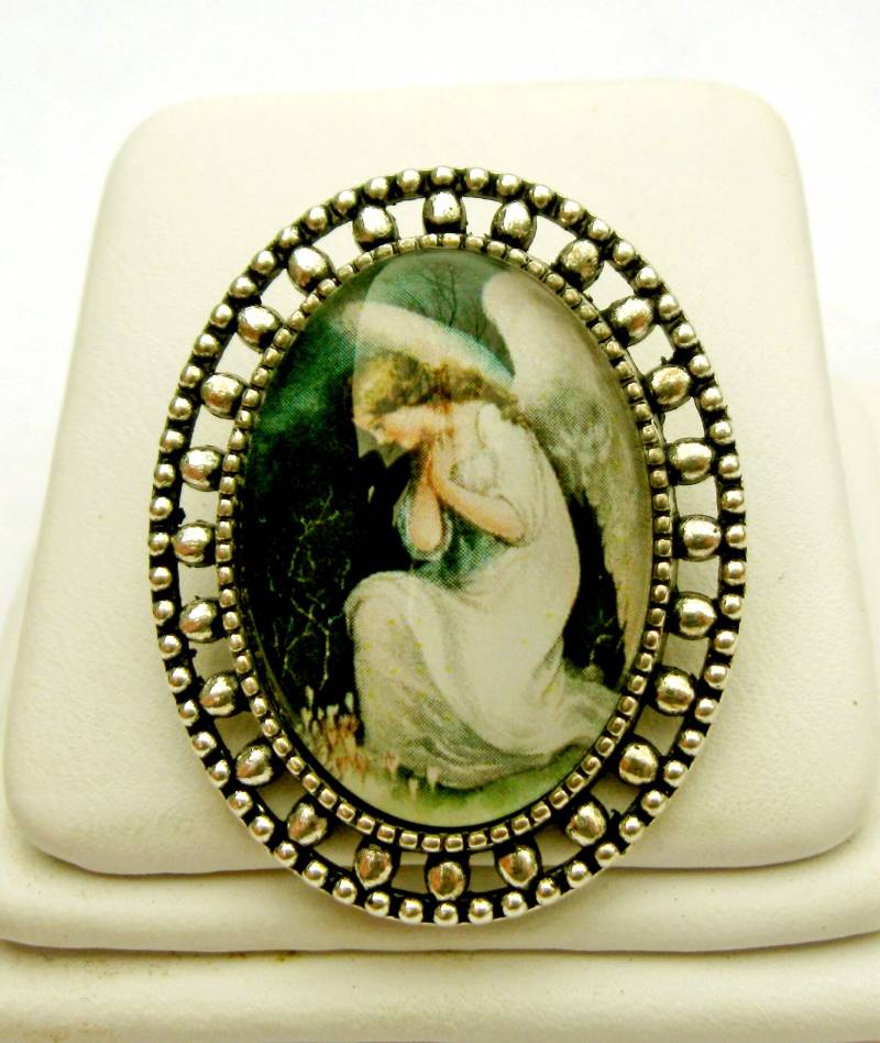 Engel Brosche/Anstecknadel - Br02-053 von Gwendysgems