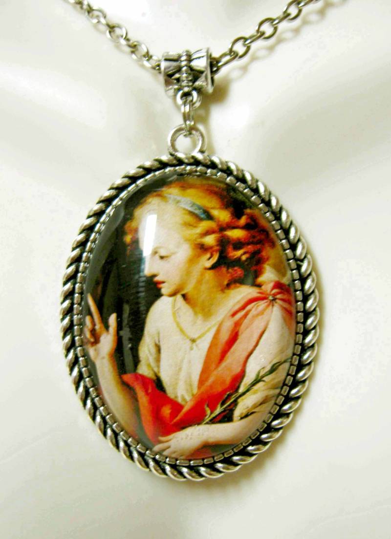 Erzengel Gabriel Anhänger Und Kette - Ap09-136 von Gwendysgems