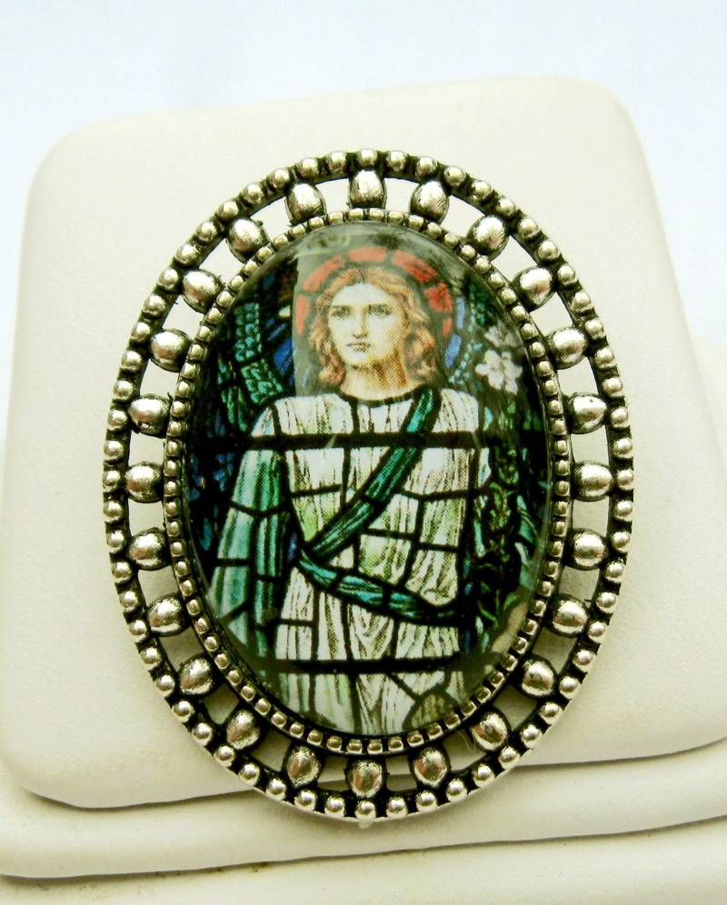 Erzengel Gabriel Brosche/Anstecknadel - Br02-051 von Gwendysgems