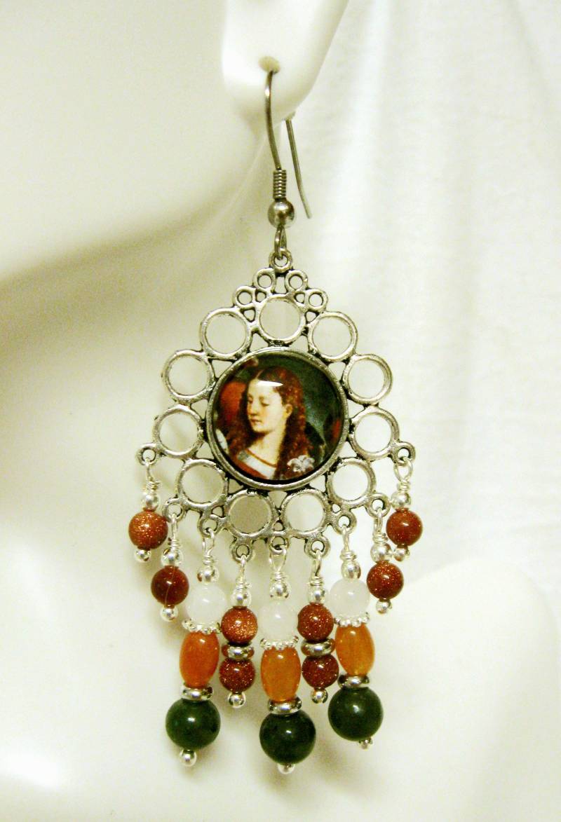 Erzengel Gabriel Kronleuchter Ohrringe - E0161-009 von Gwendysgems