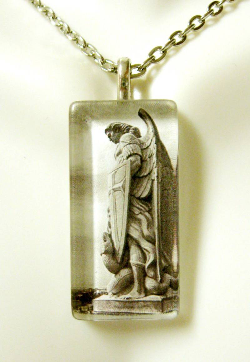 Erzengel Michael Anhänger Mit Kette - Go12-162 von Gwendysgems