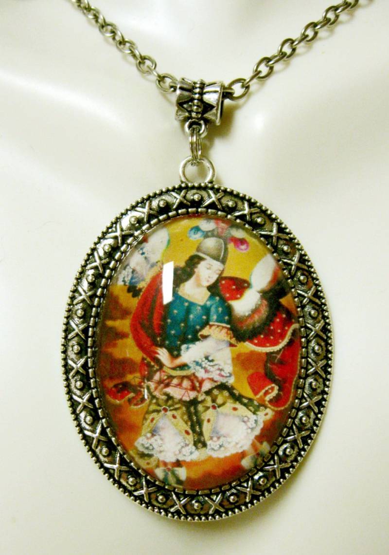 Erzengel Michael Anhänger Und Kette - Ap09-166 Cusco Style von Gwendysgems