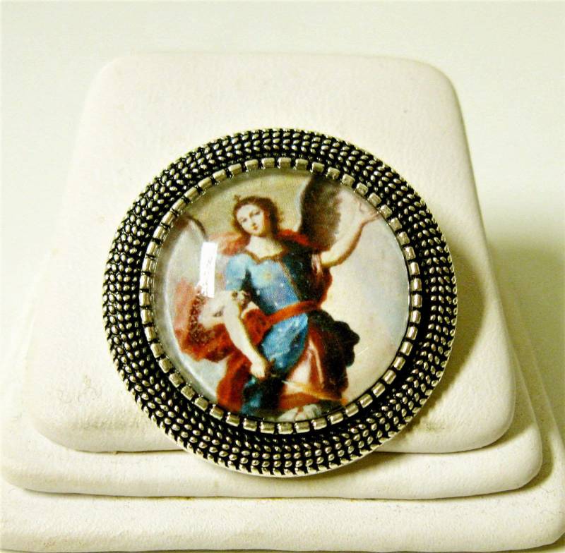 Erzengel Michael Anstecknadel - Br09-093 von Gwendysgems