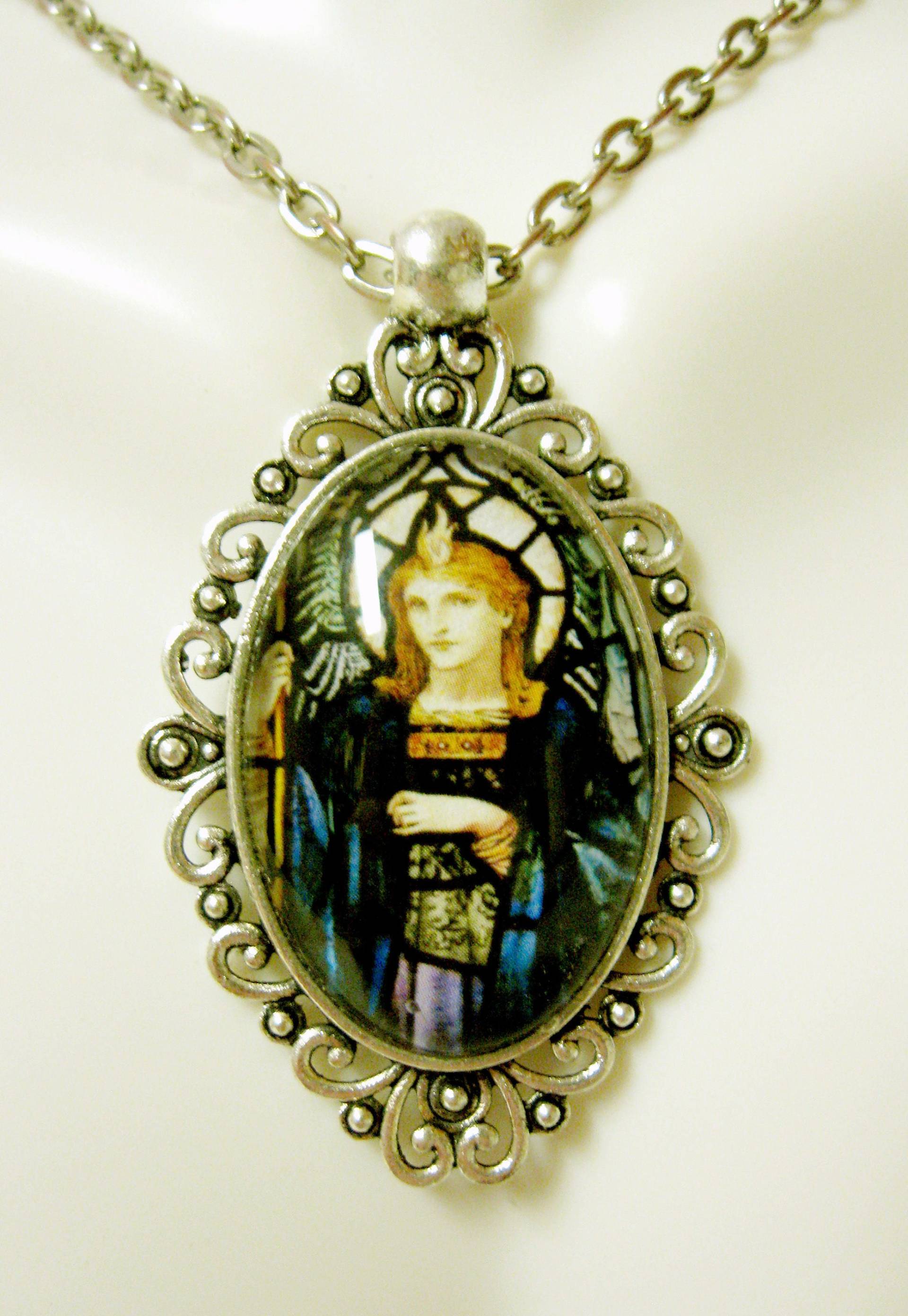 Erzengel Raphael Anhänger Und Kette - Ap26-286 von Gwendysgems