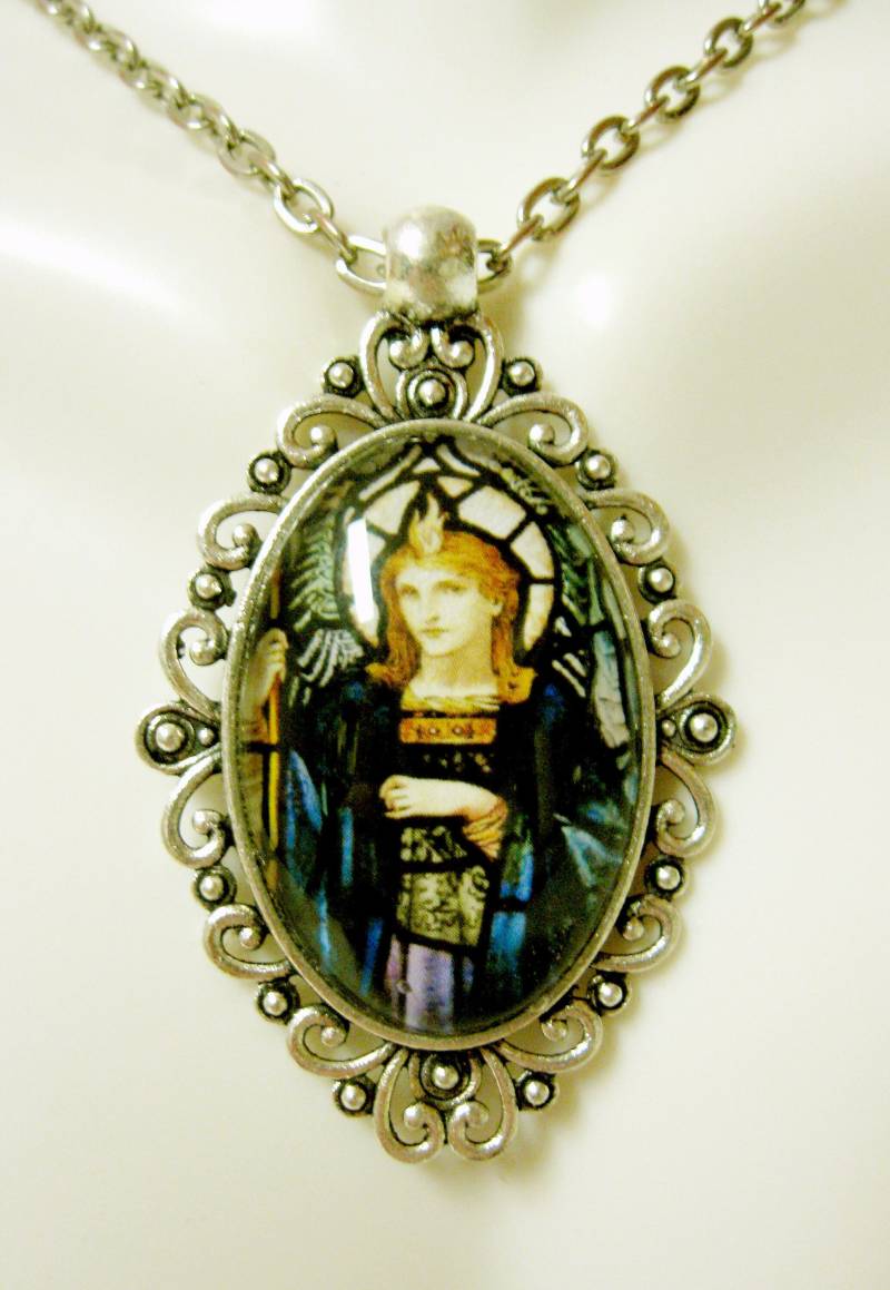 Erzengel Raphael Anhänger Und Kette - Ap26-286 von Gwendysgems