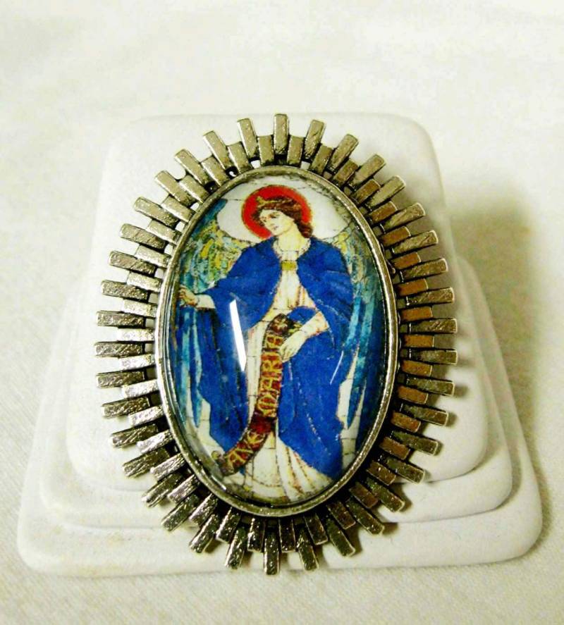 Erzengel Raphael Wandelbare Brosche/Anstecknadel - Br12-001 von Gwendysgems