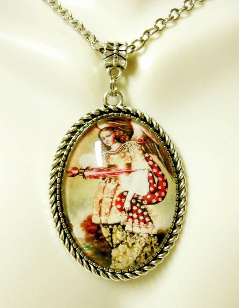 Erzengel Uriel Anhänger Und Kette - Ap09-039 von Gwendysgems