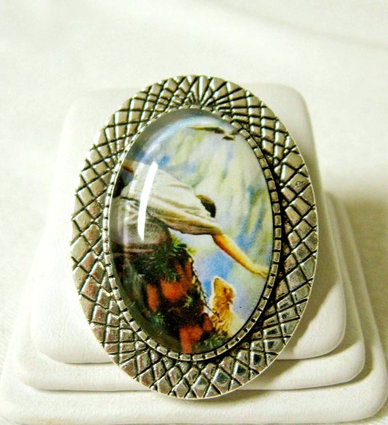 Guter Hirte Brosche/Anstecknadel - Br10-010 von Gwendysgems