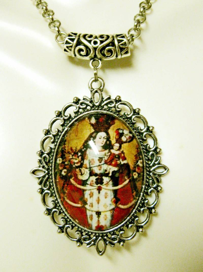 Halskette Unsere Liebe Frau Vom Rosenkranz - Ap09-097 von Gwendysgems