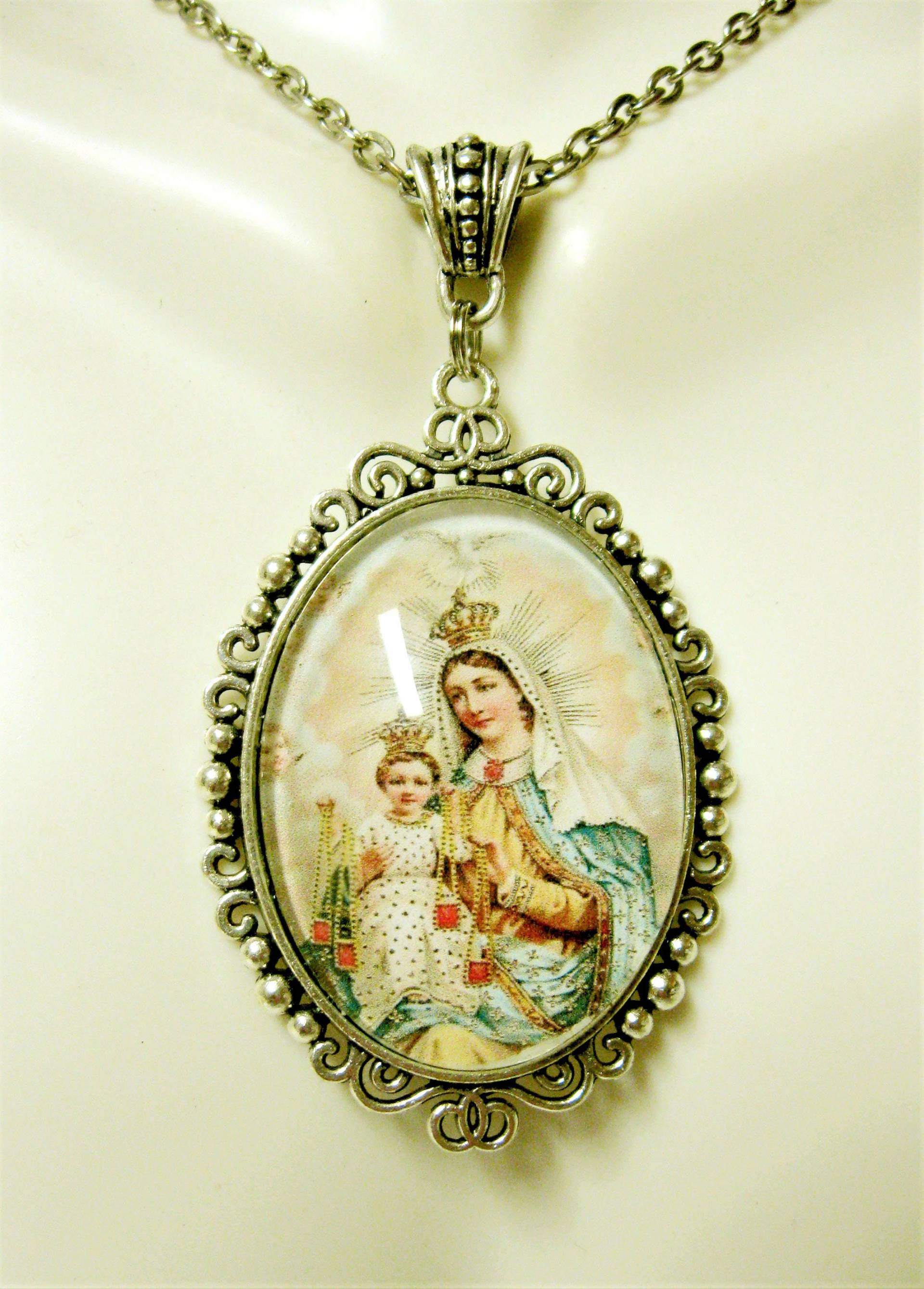 Halskette Unserer Lieben Frau Vom Berge Karmel - Ap09-334 von Gwendysgems